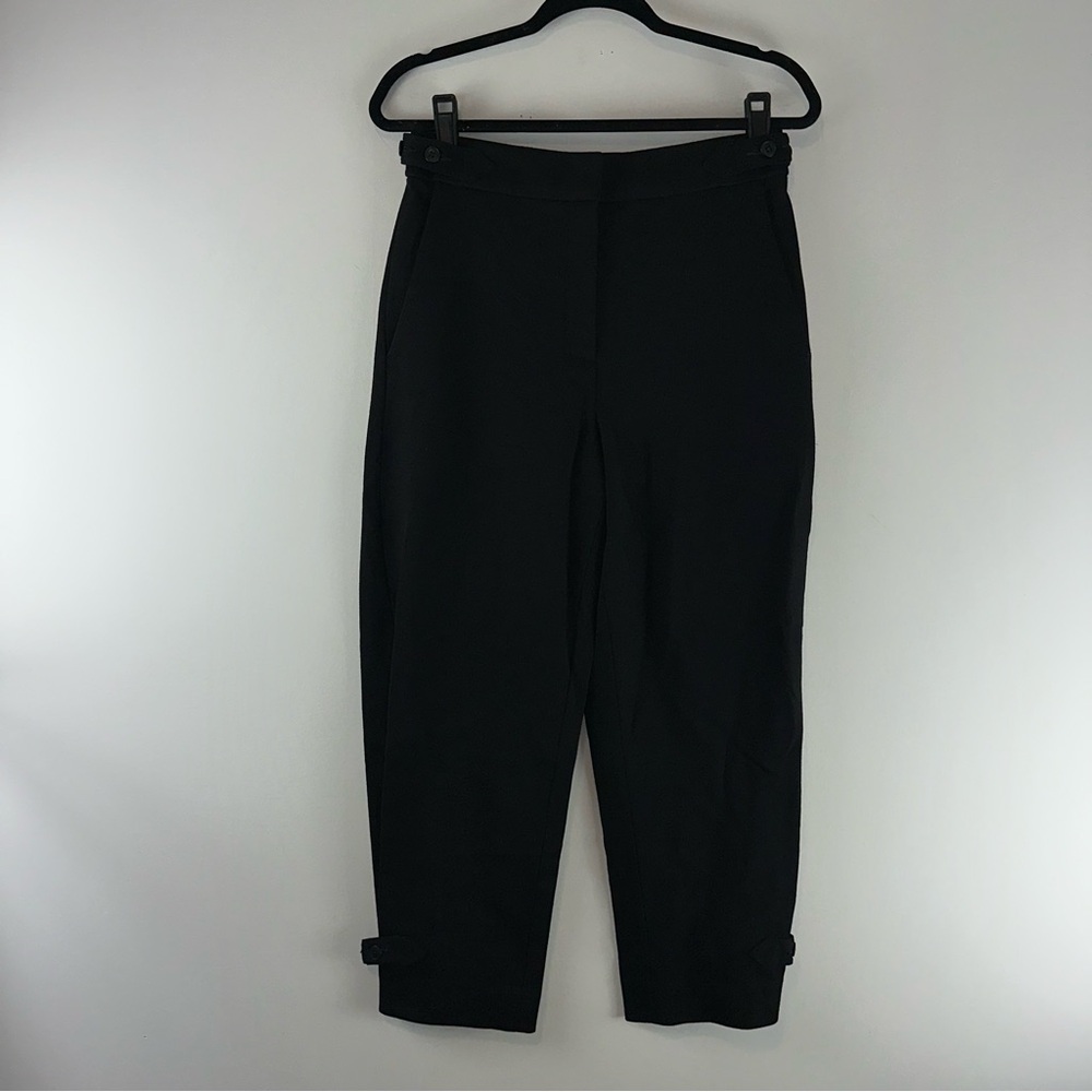 Tory Burch Knit Cargo Pant Wool Blend Black Women’s Cargo Pants Size 4 - Picture 2 of 15